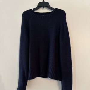 J Crew Navy crew neck sweater